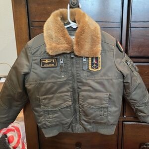 Aeronautica Militare Jacket with Fur Trim